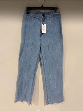 cider jeans size medium women new tags high rise 
inseam 29